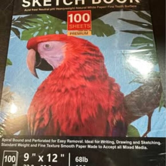 Sketch Book - 100 sheets premium paper -NEW AND WRAPPED - Picture 1 of 3